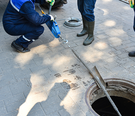 Water-Jet Drain Flushing